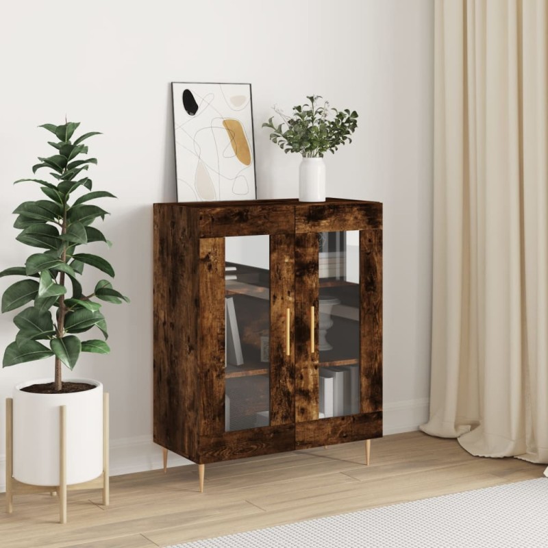 vidaXL Sideboard Räuchereiche 69,5x34x90 cm Holzwerkstoff vidaXL Sideboard Räuchereiche 69,5x34x90 cm Holzwerkstoff