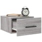 vidaXL Wand-Nachttisch Grau Sonoma 35x35x20 cm vidaXL Wand-Nachttisch Grau Sonoma 35x35x20 cm