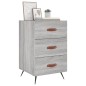 vidaXL Nachttisch Grau Sonoma 40x40x66 cm Holzwerkstoff vidaXL Nachttisch Grau Sonoma 40x40x66 cm Holzwerkstoff