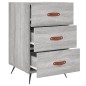 vidaXL Nachttisch Grau Sonoma 40x40x66 cm Holzwerkstoff vidaXL Nachttisch Grau Sonoma 40x40x66 cm Holzwerkstoff