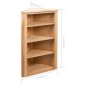 vidaXL Eckregal 59 x 36 x 100 cm Massivholz Eiche vidaXL Eckregal 59 x 36 x 100 cm Massivholz Eiche