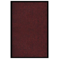 vidaXL Fußmatte Gestreift Rot 80x120 cm