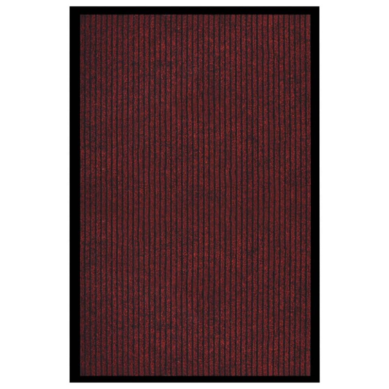 vidaXL Fußmatte Gestreift Rot 80x120 cm vidaXL Fußmatte Gestreift Rot 80x120 cm
