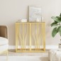 vidaXL Konsolentisch Golden 70x30x70 cm Edelstahl und Glas vidaXL Konsolentisch Golden 70x30x70 cm Edelstahl und Glas