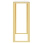 vidaXL Konsolentisch Golden 70x30x70 cm Edelstahl und Glas vidaXL Konsolentisch Golden 70x30x70 cm Edelstahl und Glas