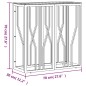 vidaXL Konsolentisch Golden 70x30x70 cm Edelstahl und Glas vidaXL Konsolentisch Golden 70x30x70 cm Edelstahl und Glas