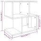 vidaXL Nachttisch Räuchereiche 50x30x51,5 cm Holzwerkstoff vidaXL Nachttisch Räuchereiche 50x30x51,5 cm Holzwerkstoff