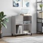 vidaXL Plattenschrank Grau Sonoma 84,5x38x89 cm Holzwerkstoff vidaXL Plattenschrank Grau Sonoma 84,5x38x89 cm Holzwerkstoff