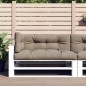 Palettenkissen 3-tlg. Taupe Stoff Palettenkissen 3-tlg. Taupe Stoff