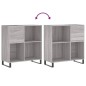 vidaXL Plattenschrank Grau Sonoma 84,5x38x89 cm Holzwerkstoff vidaXL Plattenschrank Grau Sonoma 84,5x38x89 cm Holzwerkstoff