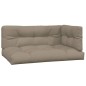 Palettenkissen 3-tlg. Taupe Stoff Palettenkissen 3-tlg. Taupe Stoff