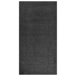 vidaXL Teppich Shaggy Hochflor Anthrazit 80x150 cm