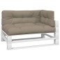 Palettenkissen 3-tlg. Taupe Stoff Palettenkissen 3-tlg. Taupe Stoff