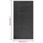 vidaXL Teppich Shaggy Hochflor Anthrazit 80x150 cm vidaXL Teppich Shaggy Hochflor Anthrazit 80x150 cm