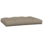 Palettenkissen 3-tlg. Taupe Stoff Palettenkissen 3-tlg. Taupe Stoff