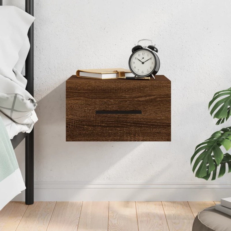 vidaXL Wand-Nachttisch Braun Eichen-Optik 35x35x20 cm vidaXL Wand-Nachttisch Braun Eichen-Optik 35x35x20 cm