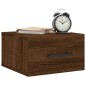 vidaXL Wand-Nachttisch Braun Eichen-Optik 35x35x20 cm vidaXL Wand-Nachttisch Braun Eichen-Optik 35x35x20 cm
