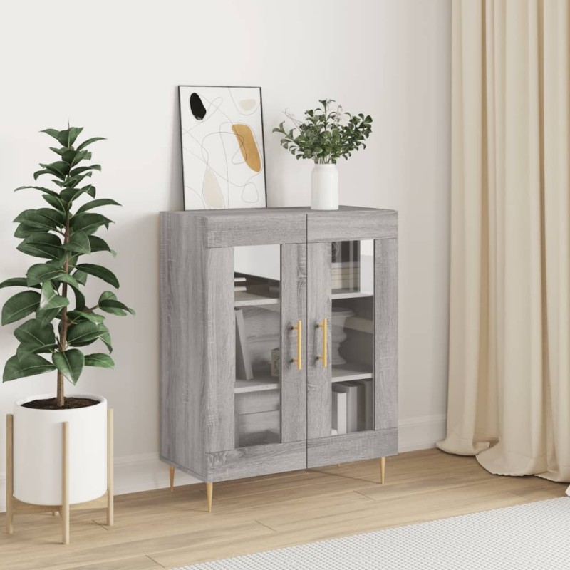vidaXL Sideboard Grau Sonoma 69,5x34x90 cm Holzwerkstoff vidaXL Sideboard Grau Sonoma 69,5x34x90 cm Holzwerkstoff