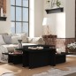 vidaXL Couchtische 2 Stk. Schwarz 111,5x50x33 cm Holzwerkstoff vidaXL Couchtische 2 Stk. Schwarz 111,5x50x33 cm Holzwerkstoff