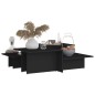 vidaXL Couchtische 2 Stk. Schwarz 111,5x50x33 cm Holzwerkstoff vidaXL Couchtische 2 Stk. Schwarz 111,5x50x33 cm Holzwerkstoff