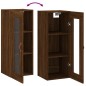 vidaXL Wandschrank Braun Eichen-Optik 34,5x34x90 cm vidaXL Wandschrank Braun Eichen-Optik 34,5x34x90 cm