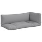 Palettenkissen 3-tlg. Grau Stoff Palettenkissen 3-tlg. Grau Stoff