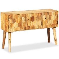 vidaXL Sideboard Mangoholz Massiv 118 x 35 x 75 cm