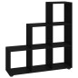 vidaXL Treppenregal Schwarz 107 cm Holzwerkstoff vidaXL Treppenregal Schwarz 107 cm Holzwerkstoff