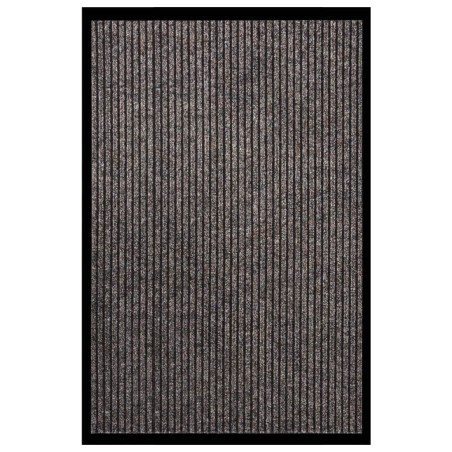 vidaXL Fußmatte Gestreift Beige 80x120 cm