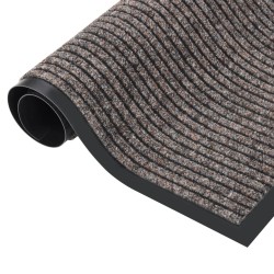 vidaXL Fußmatte Gestreift Beige 80x120 cm