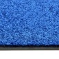 vidaXL Fußmatte Waschbar Blau 90x150 cm vidaXL Fußmatte Waschbar Blau 90x150 cm