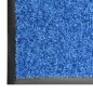 vidaXL Fußmatte Waschbar Blau 90x150 cm vidaXL Fußmatte Waschbar Blau 90x150 cm