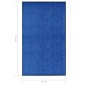vidaXL Fußmatte Waschbar Blau 90x150 cm vidaXL Fußmatte Waschbar Blau 90x150 cm