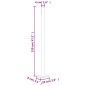 vidaXL Seitenmarkise Ausziehbar 200x300 cm Creme vidaXL Seitenmarkise Ausziehbar 200x300 cm Creme