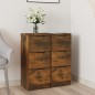 vidaXL Sideboards 2 Stk. Räuchereiche 30x30x70 cm Holzwerkstoff vidaXL Sideboards 2 Stk. Räuchereiche 30x30x70 cm Holzwerkstoff