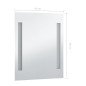 vidaXL Badezimmer-Wandspiegel mit LEDs 50x60 cm vidaXL Badezimmer-Wandspiegel mit LEDs 50x60 cm