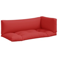 Palettenkissen 3-tlg. Rot Stoff