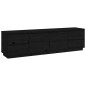 vidaXL TV-Schrank Schwarz 176x37x47,5 cm Massivholz Kiefer vidaXL TV-Schrank Schwarz 176x37x47,5 cm Massivholz Kiefer