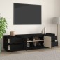 vidaXL TV-Schrank Schwarz 176x37x47,5 cm Massivholz Kiefer vidaXL TV-Schrank Schwarz 176x37x47,5 cm Massivholz Kiefer