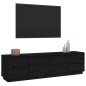 vidaXL TV-Schrank Schwarz 176x37x47,5 cm Massivholz Kiefer vidaXL TV-Schrank Schwarz 176x37x47,5 cm Massivholz Kiefer