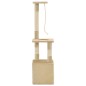vidaXL Katzen-Kratzbaum mit Sisal-Kratzsäulen 109 cm Beige vidaXL Katzen-Kratzbaum mit Sisal-Kratzsäulen 109 cm Beige