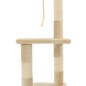 vidaXL Katzen-Kratzbaum mit Sisal-Kratzsäulen 109 cm Beige vidaXL Katzen-Kratzbaum mit Sisal-Kratzsäulen 109 cm Beige
