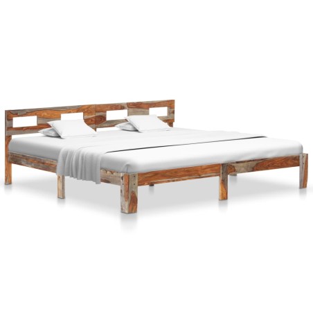vidaXL Massivholzbett Palisander 200x200 cm 