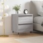 vidaXL Nachttisch Grau Sonoma 40x35x50 cm Holzwerkstoff vidaXL Nachttisch Grau Sonoma 40x35x50 cm Holzwerkstoff