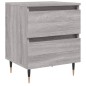 vidaXL Nachttisch Grau Sonoma 40x35x50 cm Holzwerkstoff vidaXL Nachttisch Grau Sonoma 40x35x50 cm Holzwerkstoff