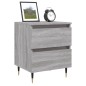 vidaXL Nachttisch Grau Sonoma 40x35x50 cm Holzwerkstoff vidaXL Nachttisch Grau Sonoma 40x35x50 cm Holzwerkstoff