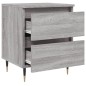 vidaXL Nachttisch Grau Sonoma 40x35x50 cm Holzwerkstoff vidaXL Nachttisch Grau Sonoma 40x35x50 cm Holzwerkstoff