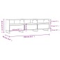 vidaXL TV-Schrank Grau Sonoma 150x30x44,5 cm Holzwerkstoff vidaXL TV-Schrank Grau Sonoma 150x30x44,5 cm Holzwerkstoff