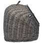 vidaXL Katzen-Transportkorb Grau 45x35x35 cm Natürliche Weide vidaXL Katzen-Transportkorb Grau 45x35x35 cm Natürliche Weide