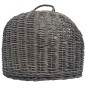 vidaXL Katzen-Transportkorb Grau 45x35x35 cm Natürliche Weide vidaXL Katzen-Transportkorb Grau 45x35x35 cm Natürliche Weide
